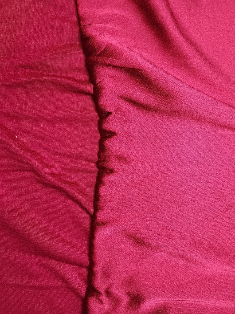 White House Black Market Red Satin Blouse - Picture 4 of 6